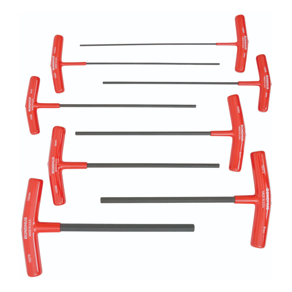 thumbnail image 2 of Get A Grip On Them Bolts! This Bondhus 8-piece Metric T-handle Hex Key Set (2-10mm) Is Made In USA With Cushioned Grips For Serious Torque. 2 of 5
