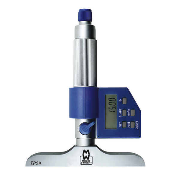 0-100mm Digital Depth Micrometer MW305-DDL - Moore & Wright