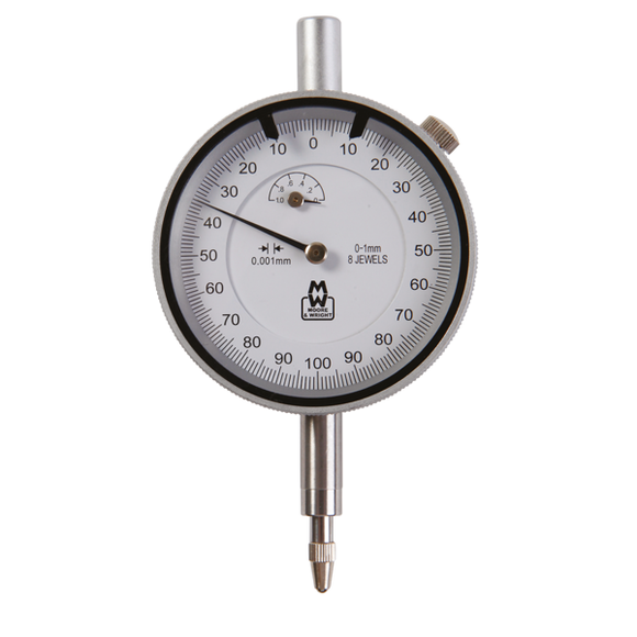 0-1mm Flat Back Dial Indicator MW400 (ø58mm) - Moore & Wright