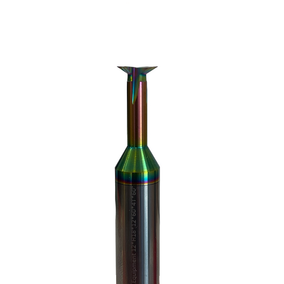 12mm 30° Dove Tail Solid Carbide Cutter - DLC Coated