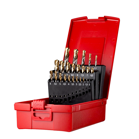 Dormer HSS Stub Drill Set Tin Coated Metric A022 EW
