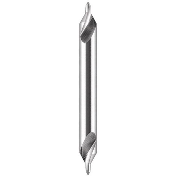 2.0mm 60° Solid Carbide Long Series Centre Drill - Uncoated for Aluminium