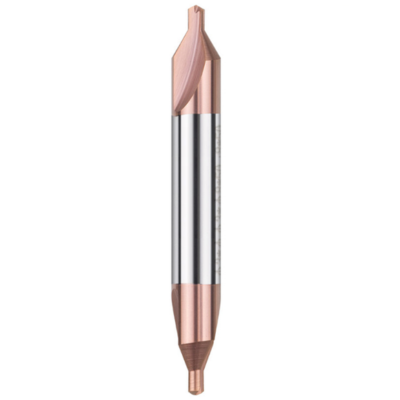 1.0mm 60° Solid Carbide Long Series Centre Drill - TiXco Coated
