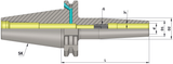 DV40 5mm Slim Shrink Fit Chuck - 80mm Gauge - Omega Products