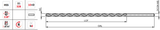 A125 - 1.8mm x 160mm Dormer HSS Extra Long Series Drill - Bright Finish