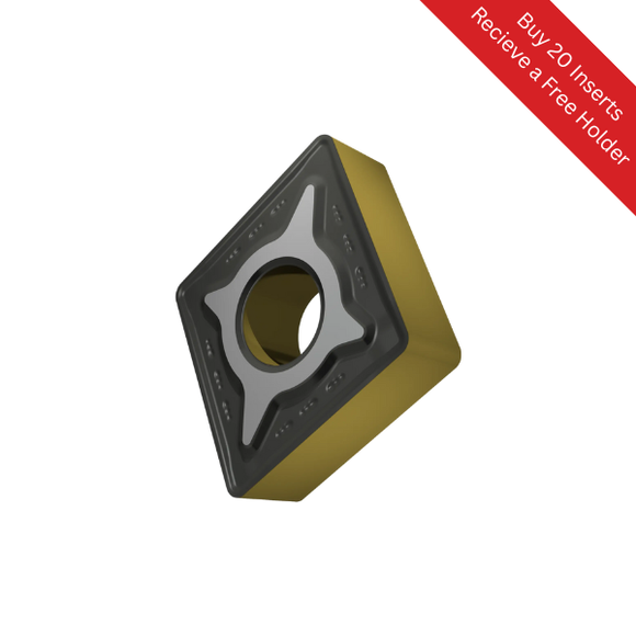 CNMG 120408E-RM T9415 Carbide Turning Inserts (For General Use / Steel) - Dormer Pramet