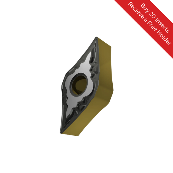 DNMG 110408E-FM T9415 Carbide Turning Inserts (For General Use / Steel) - Dormer Pramet