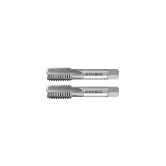 E-WM 1/4-28 UNF HSSE Hand Tap Set (2x Taps) - For General Use - Emuge