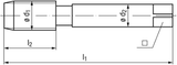 1" - 8 UNC - Emuge 2BX Tolerance HSSE Serial Hand Tap Set - For Hard Materials