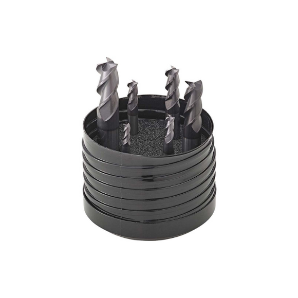Clarkson 3 Flute Cobalt End Mill Set 5pcs TIALN (6,8,10,12,16mm) - 104121SET