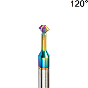 10mm 120° Front and Back Deburring Chamfer Mill - Solid Carbide DLC Coated