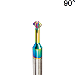 4mm 90° Front and Back Deburring Chamfer Mill - Solid Carbide DLC Coated