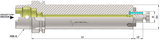 HSK63A 27mm Anti-Vibration Face Mill Arbor - 300mm Gauge - Omega Products