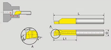 MTR 1.5mm x R0.1 - Micro Carbide Boring Tool For Turning - TiSiN Coated