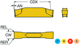 N123H2-0400-0001-CF CoroCut® 1-2 Parting Inserts (Pack of 20) - Grade: 2135 - Sandvik Coromant
