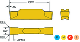 N123K2-0600-0004-TF CoroCut® 1-2 Parting Inserts (Pack of 10) - Grade: 2135 - Sandvik Coromant