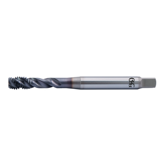 M2.5 x 0.35 A-SFT Metric Fine DIN 371 Spiral Flute HSS-PM Tap TiCN Coated For General Use - OSG