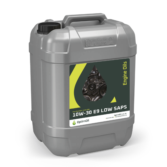 10W-30 E9 Synthetic Blend Low Saps Engine Oil - 20 Litre - Optimoil