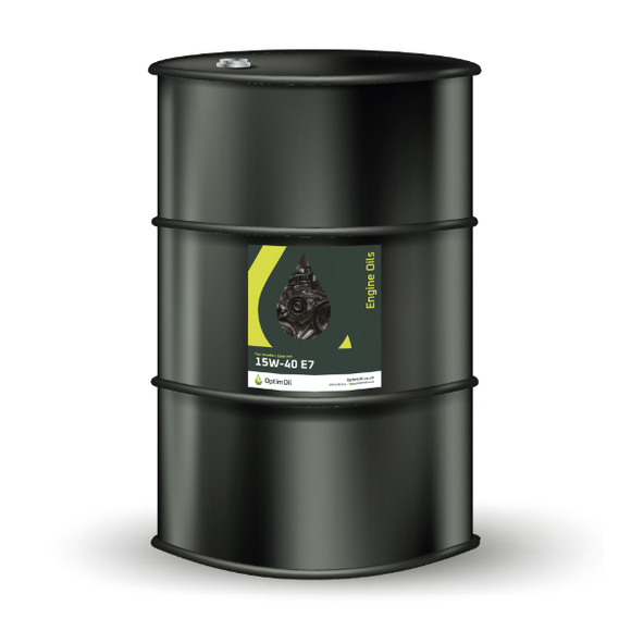 15W-40 E7 Commercial Engine Oil - 205 Litre Drum - Optimoil