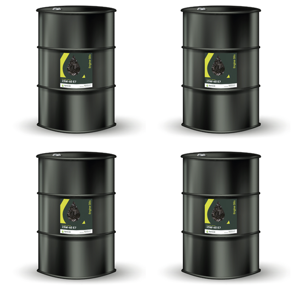 15W-40 E7 Commercial Engine Oil - 205 Litre Drum Pack of 4 - Optimoil