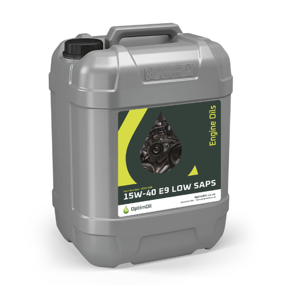 15W-40 E9 Low Saps Engine Oil - 20 Litre - Optimoil