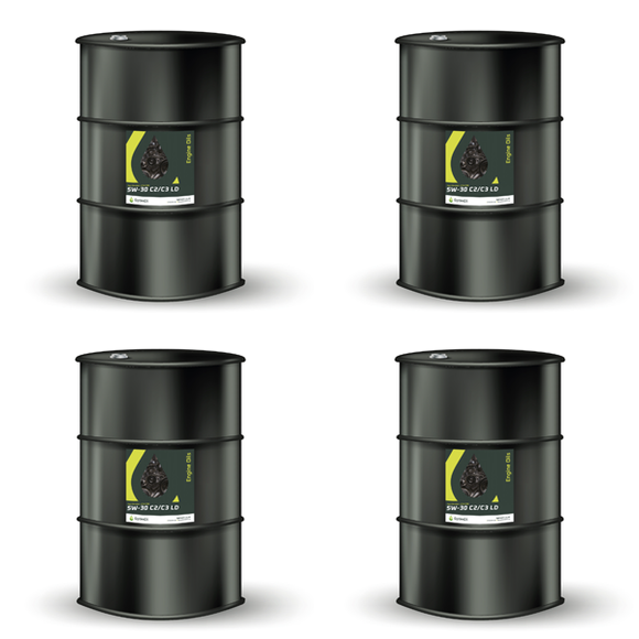 5W-30 C2/C3 LD Diesel Engine Oil - 205 Litre Drum (Pack of 4) - Optimoil