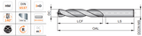 RS403 - 6.5mm Dormer FORCE X Solid Carbide 3xD Drill - TiAlN-Top Coated - Precision Engineering Tools EW Equipment Dormer Pramet,
