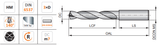 RS403 - 1/8 (3.18mm) Dormer FORCE X Solid Carbide 3xD Drill - TiAlN-Top Coated - Precision Engineering Tools EW Equipment Dormer Pramet,