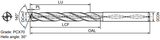 4.9mm Through Coolant Solid Carbide 7xD Drill Sumitomo - Clearance