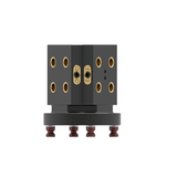 52mm 3-Sided Mini Tombstone (Steel + Aluminium) For 5 Axis Vices (Mounting: 96mm Location Pitch) - T52-160-T3