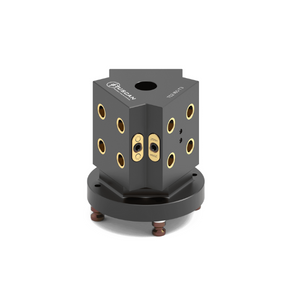 52mm 3-Sided Mini Tombstone (Steel + Aluminium) For 5 Axis Vices (Mounting: 96mm Location Pitch) - T52-160-T3