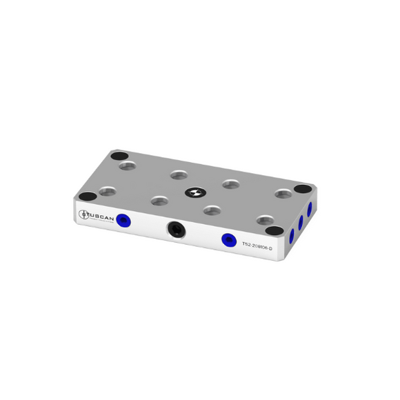 52mm Multiple-Position Low Profile Base (Steel) For 5 Axis Vices (Mounting: Multiple Options) - T52-208106-D