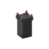 52mm 4-Sided Mini Tombstone (Aluminium) For 5 Axis Vices (Mounting: 96mm Location Pitch) - T75-126126-T4