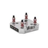 96mm Low Profile Base (Steel) For 5 Axis Vices (Mounting: 4 x M10 at 90° on 66mm PCD, 2 x M12 at 180° on 120mm PCD) - T96-150150-66