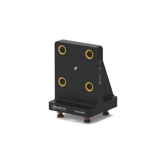96mm 90° Adapter Base (Steel + Aluminium) For 5 Axis Vices (Mounting: 96mm Location Pitch) - T96-90DEG
