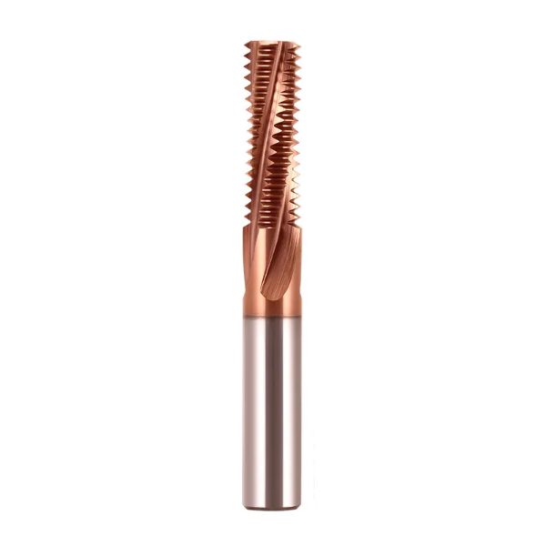 0.5mm Pitch M3 x 0.5 Solid Carbide Thread Mill TiXco Coated