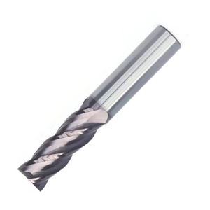 4mm - 4 Flute Long Carbide End Mill (100mm OAL) For Stainless Steels HRC60