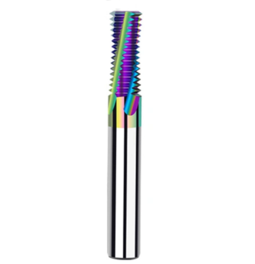 0.5mm Pitch - M3 x 0.5 Solid Carbide Thread Mill - DLC Coated