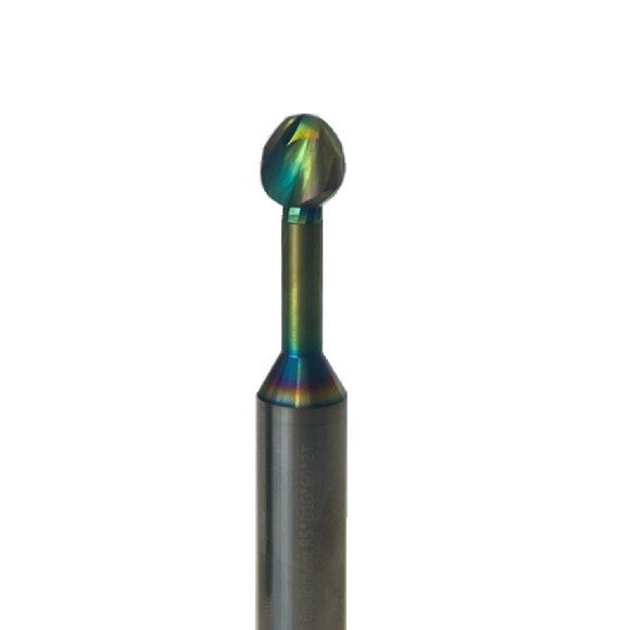 8mm Solid Carbide Lollipop Milling Cutter - DLC Coated