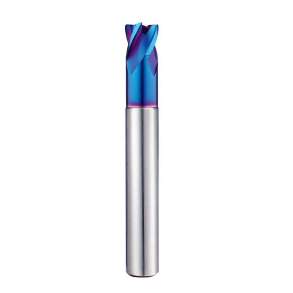 6.0mm x 1.5r (Necked to 20.0mm) 4 Flute Extended Neck Corner Radius Short Length End Mill - Europa Tool Pulsar Blue HRc70 1016500912 - Precision Engineering Tools EW Equipment