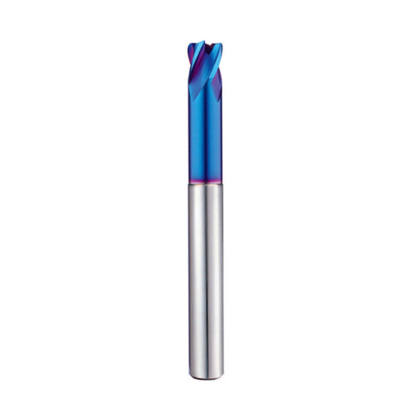 6.0mm x 1.0r 4 Flute Extended Neck Corner Radius Long Length End Mill - Europa Tool Pulsar Blue HRc70 1017500601 - Precision Engineering Tools EW Equipment