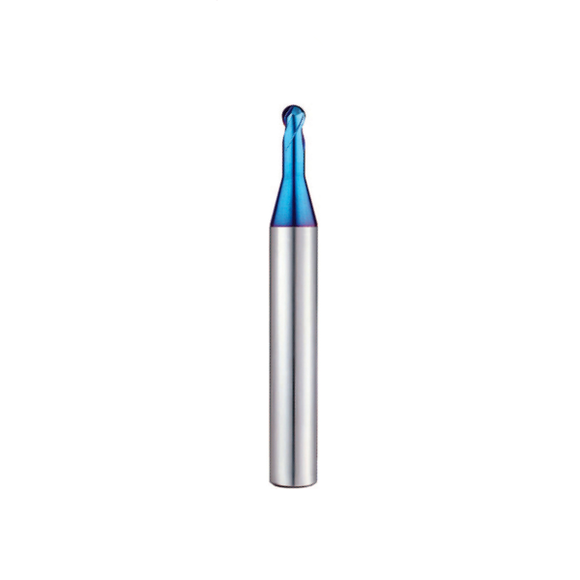 0.6mm x 0.3r (2.0mm Reach) 2 Flute Ball Nose Rib Processing End Mill - Europa Tool Pulsar Blue HRc70 1063500060 - Precision Engineering Tools EW Equipment