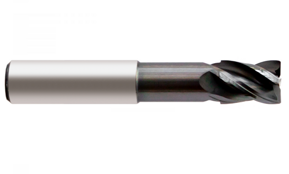 12.0mm x 0.5r - OAL 93mm - High Performance End Mill 4 Flute Long Length Necked Corner Radius - Europa Tool MasterMill 171329 - Precision Engineering Tools EW Equipment