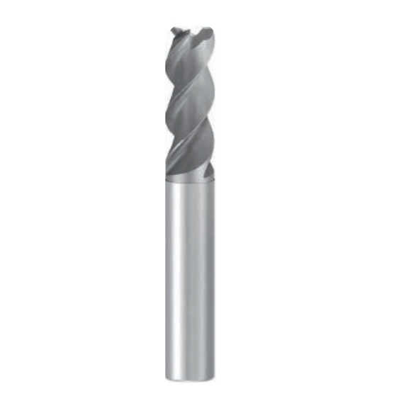 12mm x 3.0mm - 3 Flute Uncoated Corner Radius Emuge Franken Alu Cut End Mill - 2546.012030 - Precision Engineering Tools EW Equipment