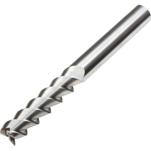 SOLID CARBIDE ALUMINIUM END MILL 3 FLUTE LONG (150mm OAL) - 12mm - Precision Engineering Tools EW Equipment