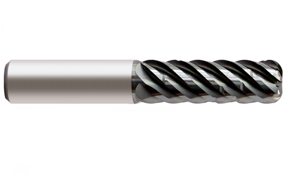 12mm x 1.5mm - 6 Flute Chip Splitter Long Length Corner Radius High Performance End Mil - Europa Tool MasterMill 6733299008 - Precision Engineering Tools EW Equipment