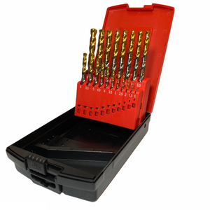 810504SET2 HSS Goldex Drill Set (1.0mm-10.0mm) x 0.5mm Increments (19pcs) - Precision Engineering Tools EW Equipment Europa Tool,