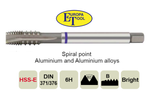 M10 X 1.5 Spiral Point Machine Tap - Aluminium (Blue) -Europa Tool  TM05161000 - Precision Engineering Tools EW Equipment Europa Tool,