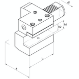 VDI Static Tooling C1 Axial Holders, Right Hand- VDI60 C1 - 32 x 125 - Precision Engineering Tools EW Equipment