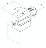 VDI Static Tooling C3 Axial Overhead Holders, Right Hand VDI40 C3 25 x 85 - Precision Engineering Tools EW Equipment